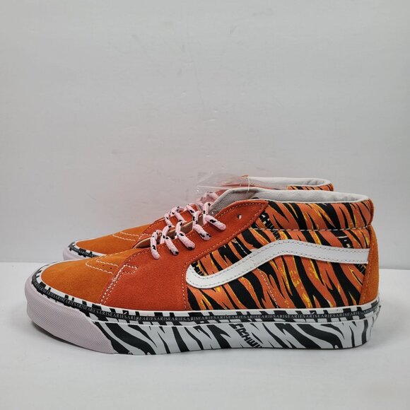 Vans X Aries OG Sk8-Mid LX Tiger Bright Unisex US Size Men's 8.5 Women's 10 NWB - Picture 4 of 10